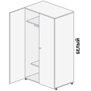 Шкаф-гардероб (800×1900×520)