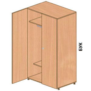 Шкаф-гардероб (800×1900×520)