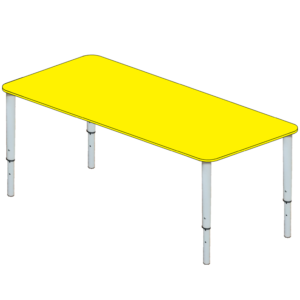 Стол детский «Желтый солнечный» (1100×500)