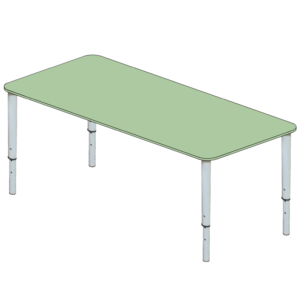 Стол детский «Зеленый» (1100×500)